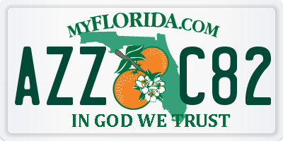 FL license plate AZZC82