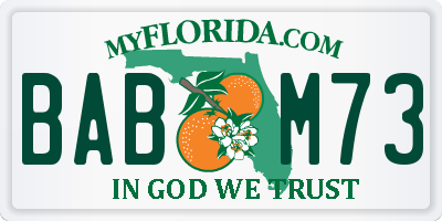 FL license plate BABM73
