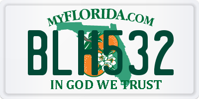 FL license plate BLH532