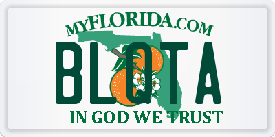 FL license plate BLQTA