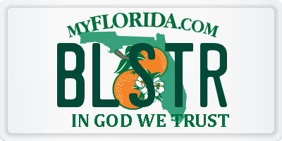 FL license plate BLSTR