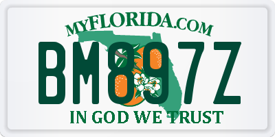 FL license plate BM897Z