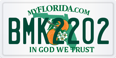 FL license plate BMK2202