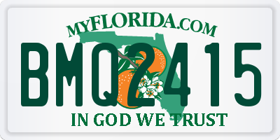 FL license plate BMQ2415