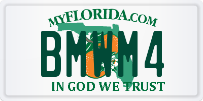 FL license plate BMWM4