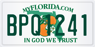 FL license plate BPQ1241