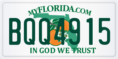 FL license plate BQQ4915