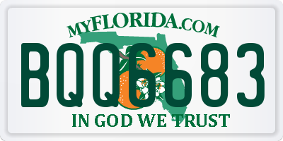 FL license plate BQQ6683