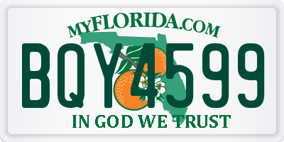 FL license plate BQY4599