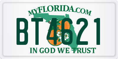 FL license plate BT4621