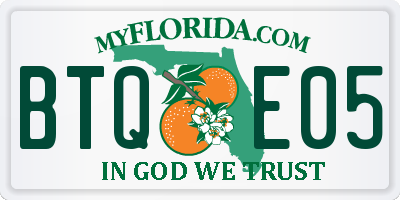 FL license plate BTQE05