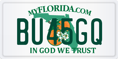 FL license plate BU45GQ