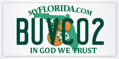 FL license plate BUVCO2