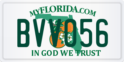 FL license plate BVV056