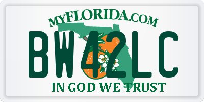 FL license plate BW42LC