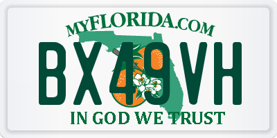 FL license plate BX49VH