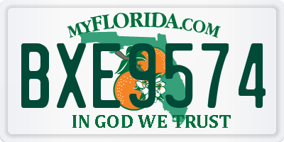 FL license plate BXE9574