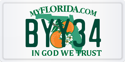 FL license plate BYY34