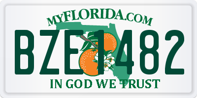 FL license plate BZE1482