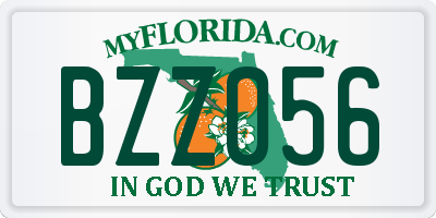 FL license plate BZZ056