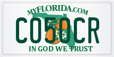 FL license plate C05OCR