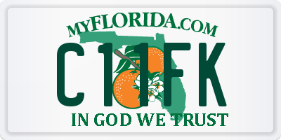 FL license plate C11FK