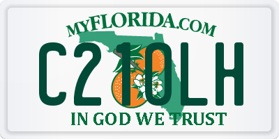 FL license plate C21OLH