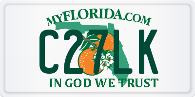 FL license plate C27LK