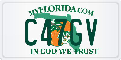 FL license plate C47GV