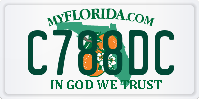 FL license plate C788DC