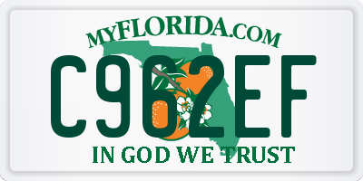 FL license plate C962EF