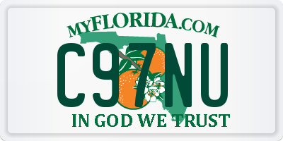 FL license plate C97NU