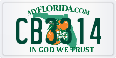 FL license plate CB3314