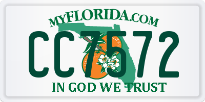 FL license plate CC7572