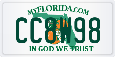 FL license plate CC8W98