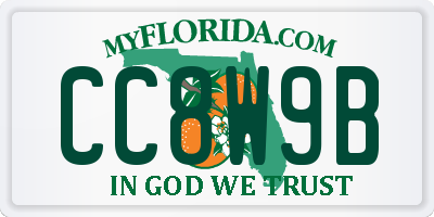 FL license plate CC8W9B