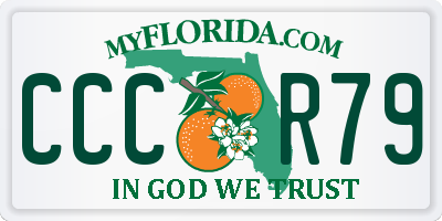 FL license plate CCCR79
