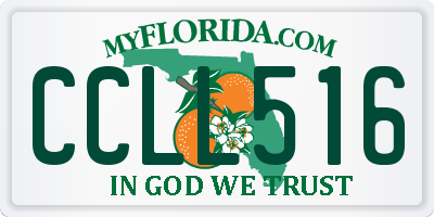 FL license plate CCLL516