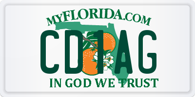 FL license plate CD1AG