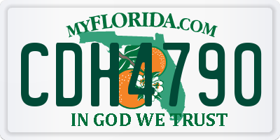 FL license plate CDH4790