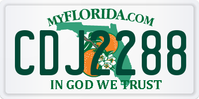 FL license plate CDJ2288