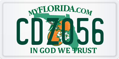 FL license plate CDZ056