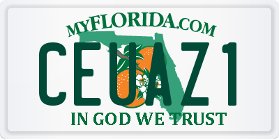 FL license plate CEUAZ1