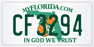 FL license plate CF3294