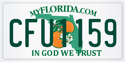 FL license plate CFU1159