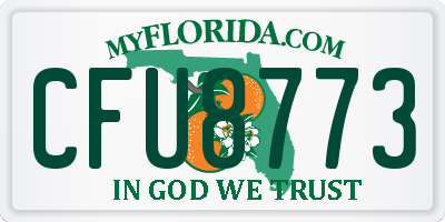 FL license plate CFU8773