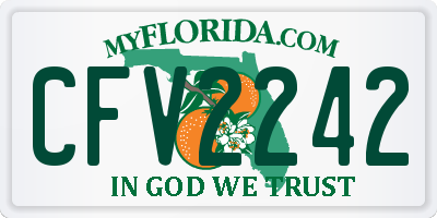 FL license plate CFV2242