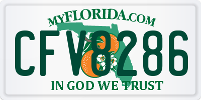 FL license plate CFV8286