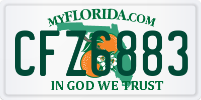 FL license plate CFZ6883