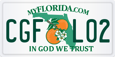 FL license plate CGFL02